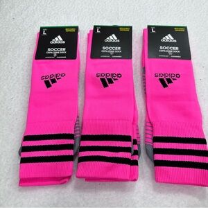 Pink Adidas Soccer Socks